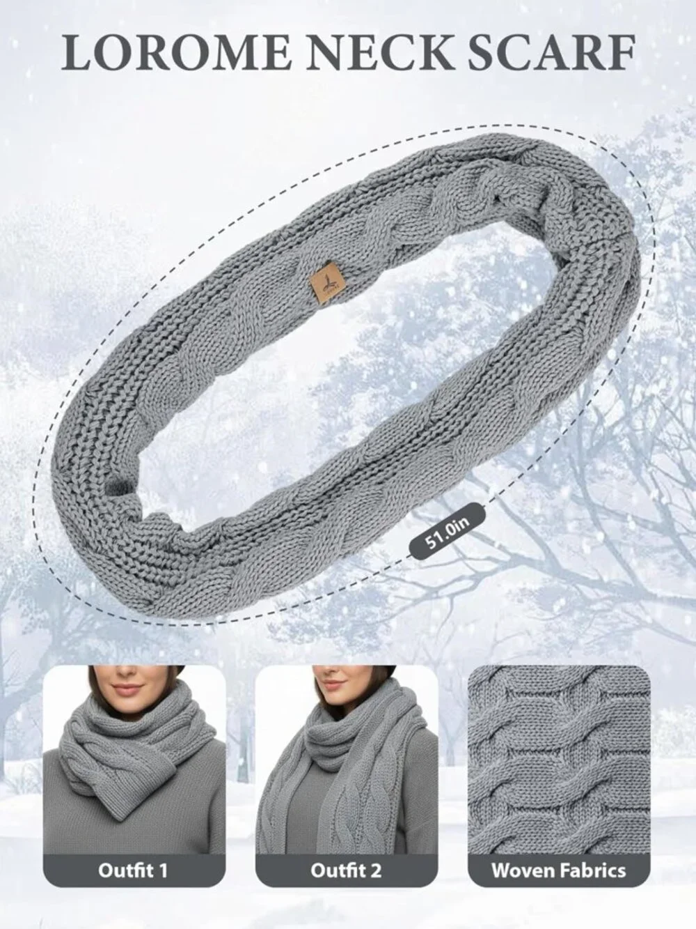 Cozy Winter Beanie, Scarf & Gloves Set with Ear Muffs | Touch Screen, One Size